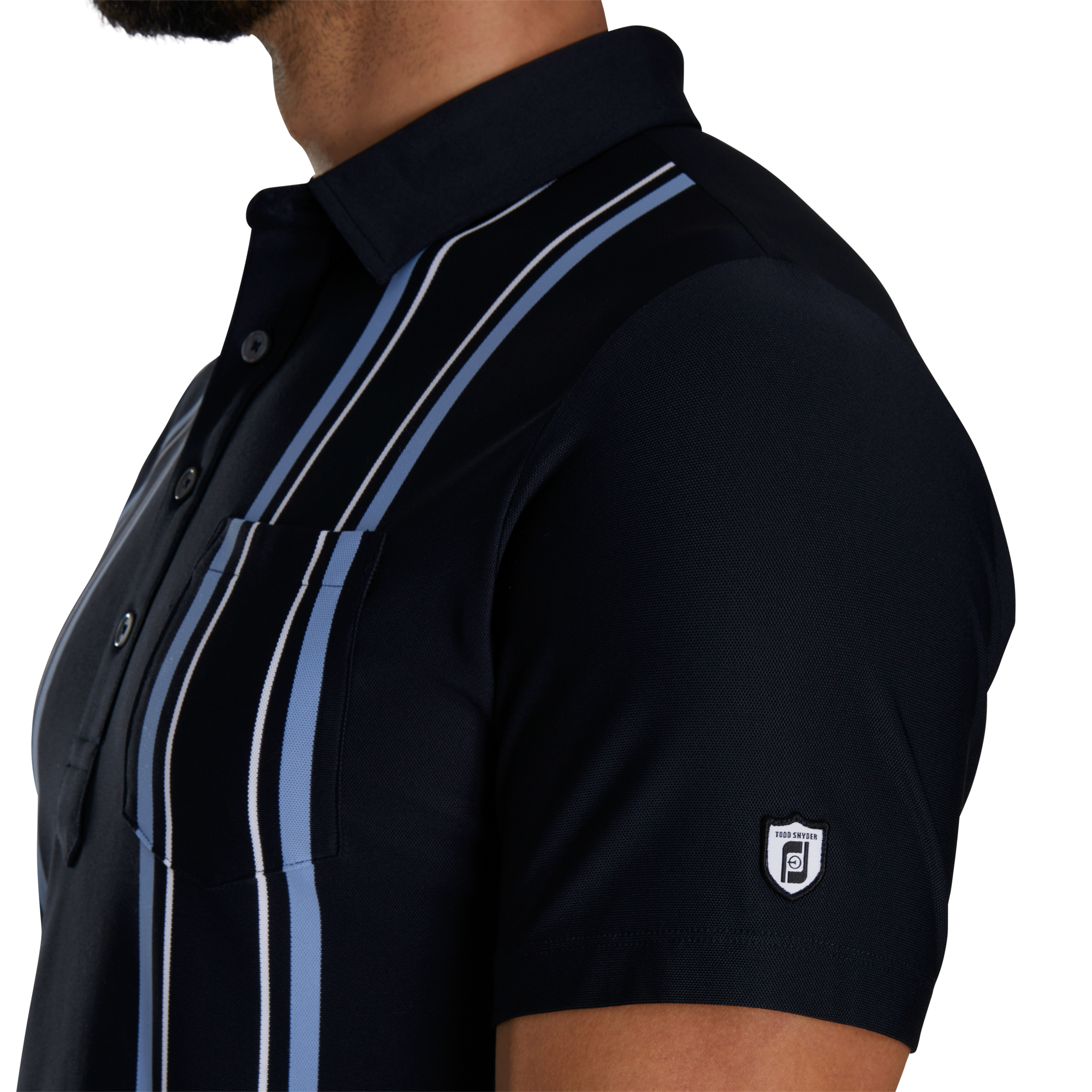 Todd Snyder Vertical Print Polo